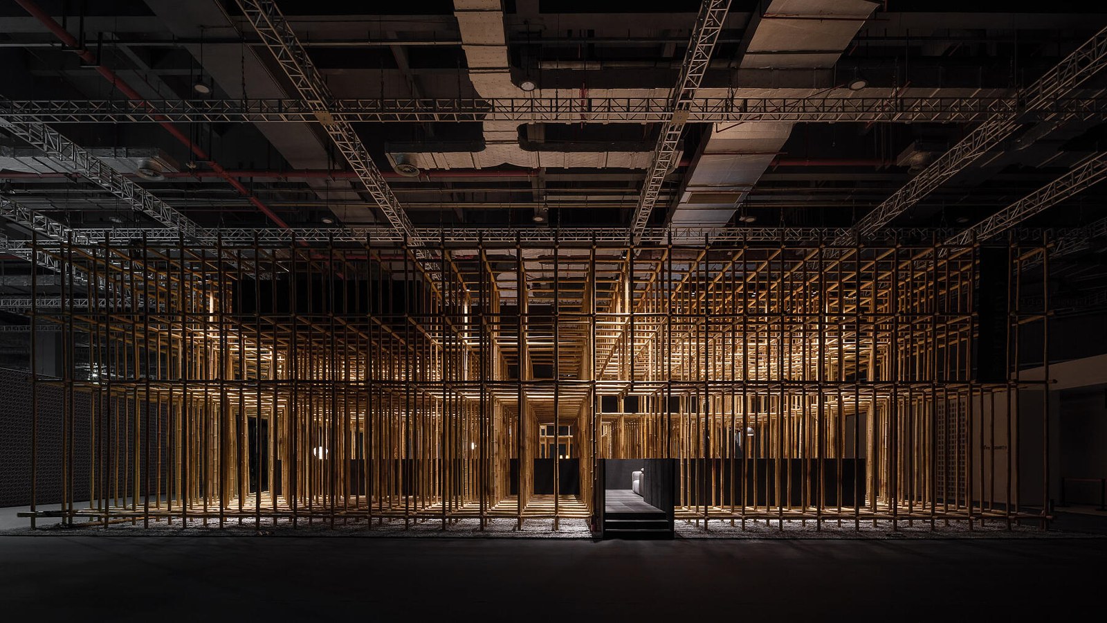 The Structural Field 結構場 — 整體竹構格網