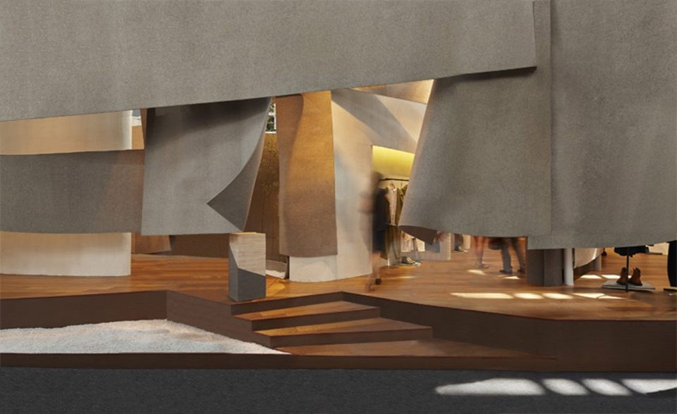懸浮毛氈展亭 The Suspended Felt Pavilion — 展亭外圍與懸浮邊界